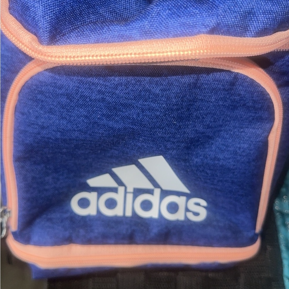 Adidas Blue and Pink Lunch Bag